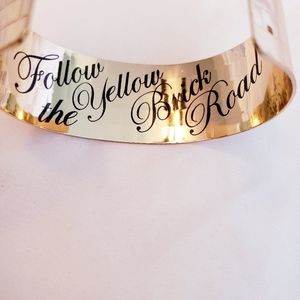 Wizard of Oz gold cuff bracelet